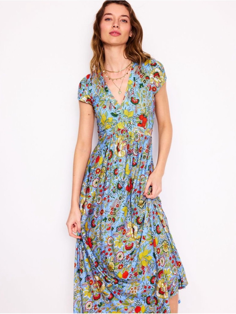 Boden Bias Cut Jersey Midi Dress- NWOT Sz 14R